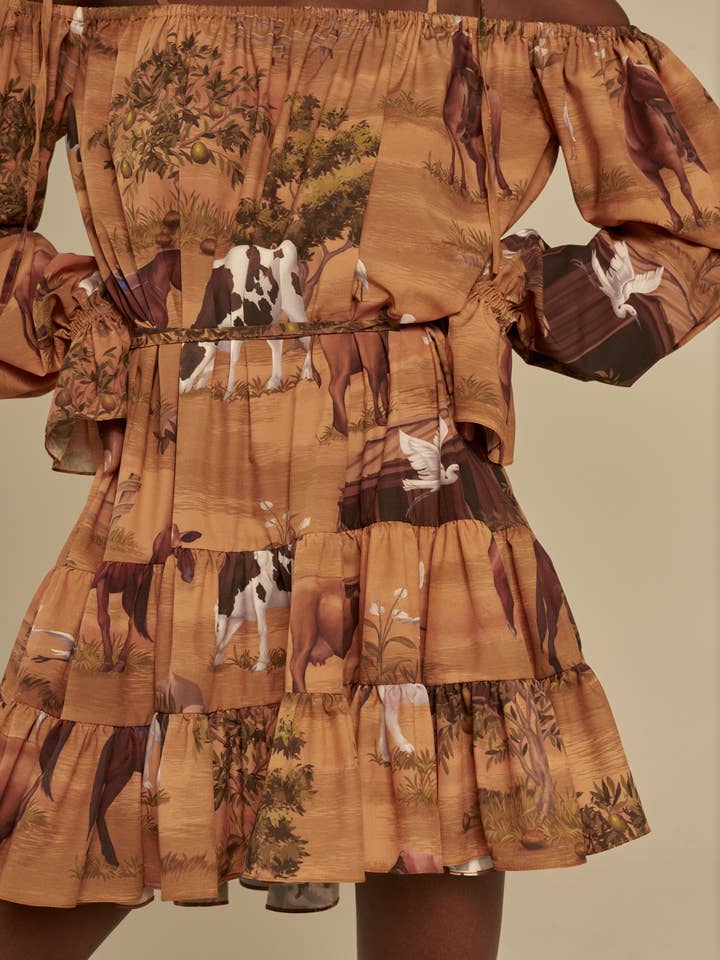 Jicaro ockra miniklänning för wholesale av Manifiesto