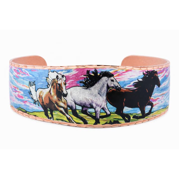 BA 33 Hest design justerbar armbånd for engroshandel hos COPPER ARTS INC.