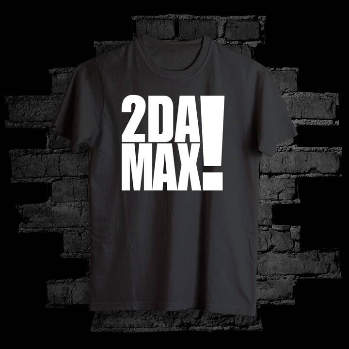 2 DA MAX ! T-shirt noir pour homme pour la vente par The Hood Good Store