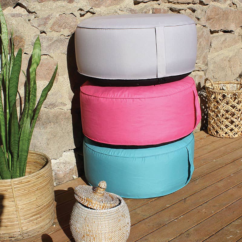 DECOSTARS - CmaDECO - Wholesale Pouf - COSTA Colourful Inflatable Round Outdoor Ottoman1