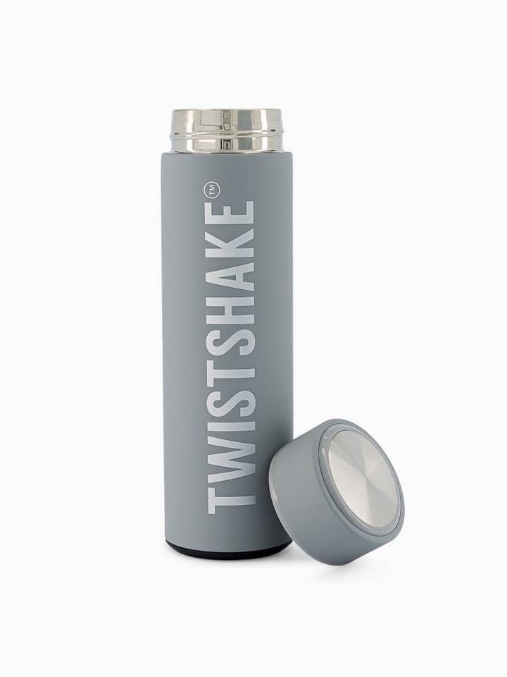 Twistshake Warm- of Koudfles 420 ml Pastelgrijs voor wholesale door Twistshake