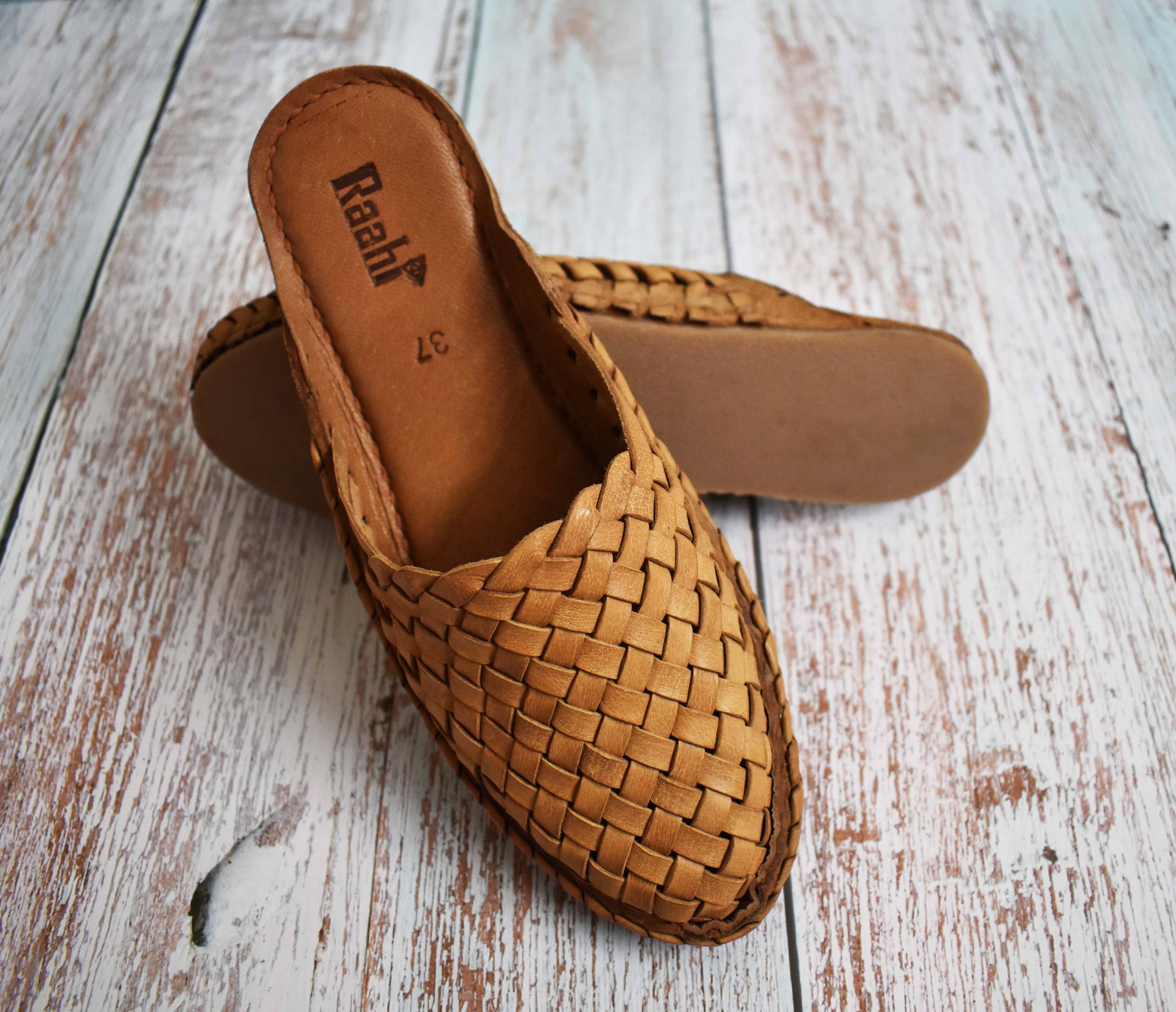 Raahi Global - Wholesale Mules - Women's - Natural Leather Mule Handwoven Sandal For Women7