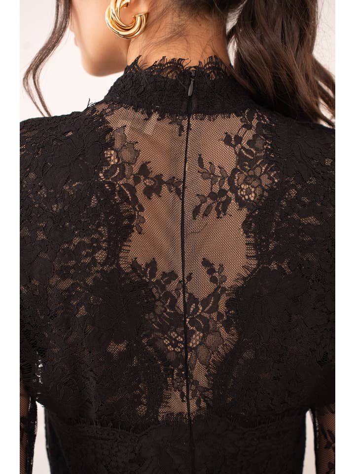 CHOKLATE PARIS - Vendita all'ingrosso Abito da sera - Donna - Abito lungo in pizzo plumetis - 810683