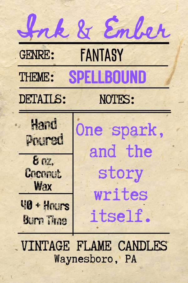 The Vintage Flame Candles - Wholesale Jar/Filled Candle - Dark Academia -  Ink & Ember Collection  3