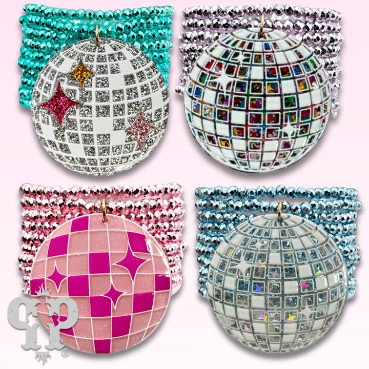 Pink Panache Brands - Wholesale Charm/Dangle Bracelet - Disco ball charm bracelet6