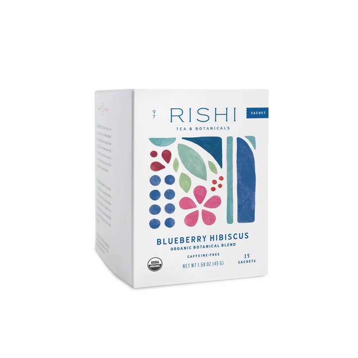 Rishi Tea & Botanicals - Wholesale Tea Bags - Blueberry Hibiscus Organic Herbal Tea Sachets
