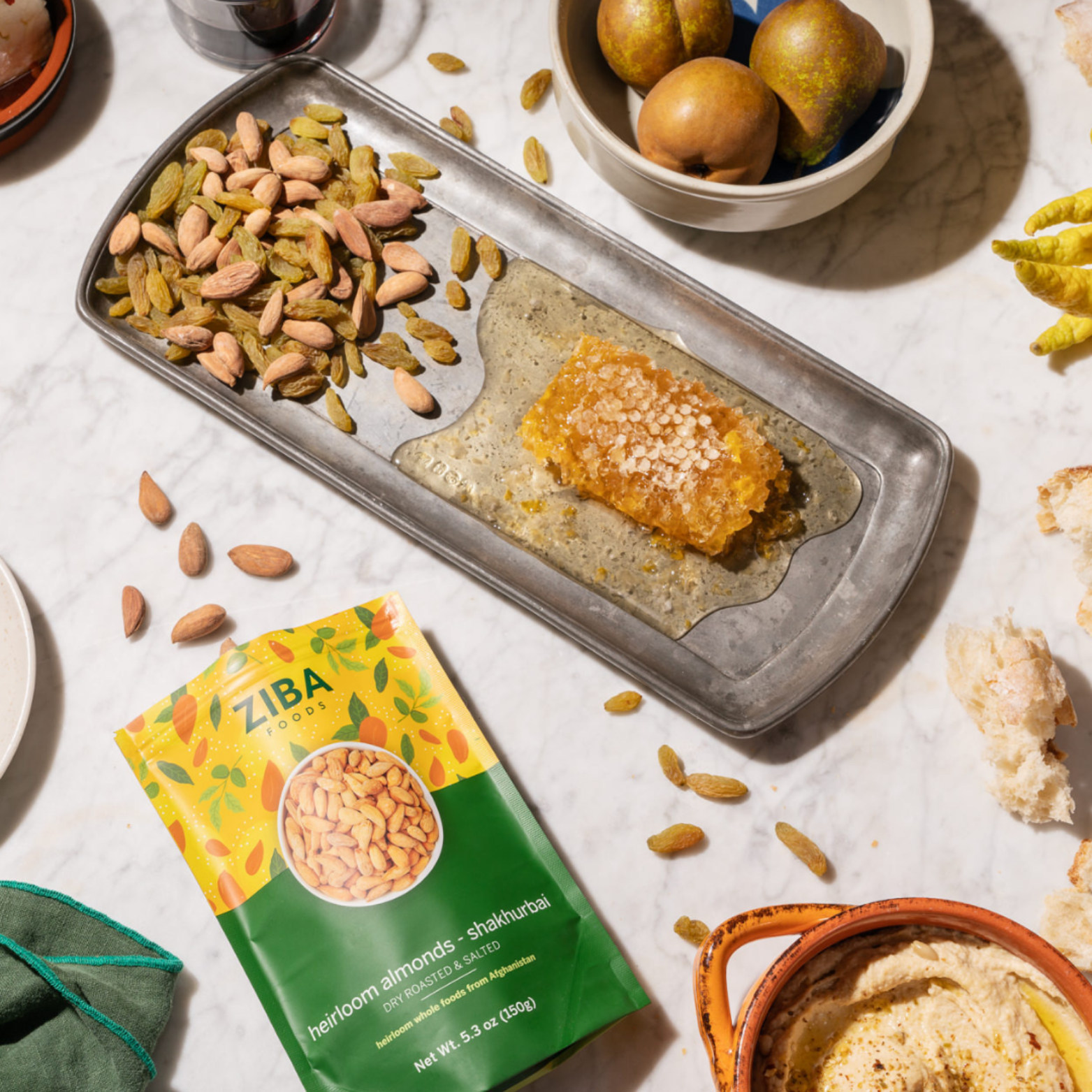 Ziba Foods – wholesale Nötter – Heirloom mandel - Shakhurbai (torr rostad & saltad) 5 oz7