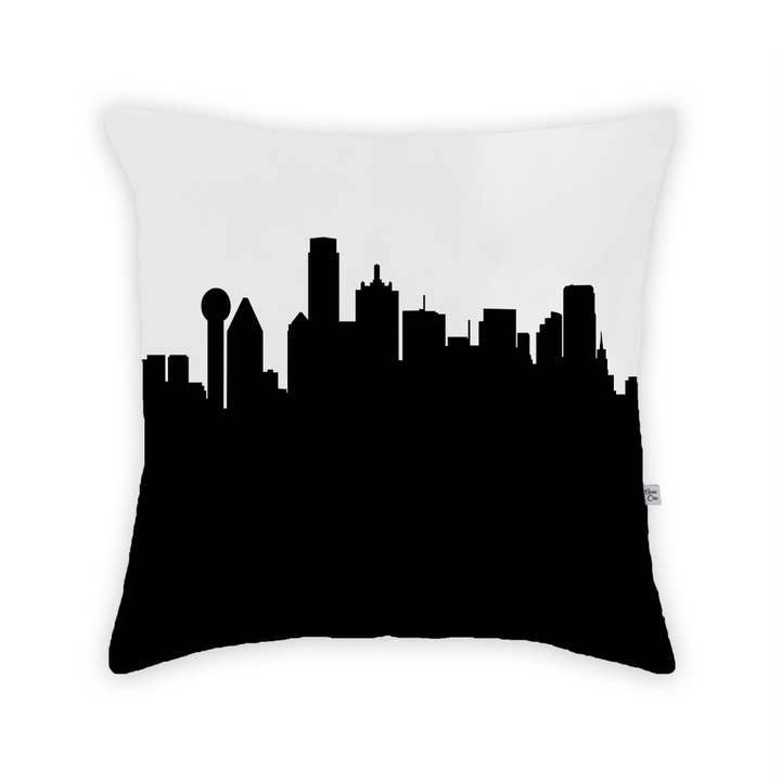 Dallas TX Skyline Large Throw Pillow for wholesale by Anne Cate