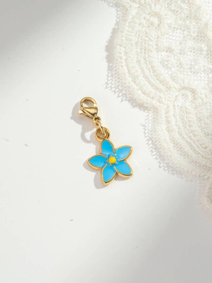 Fine and Poetic Stainless Steel Cherry Blossom Pendant for wholesale by COSMOS