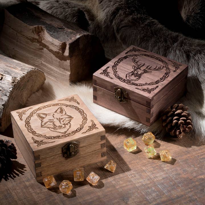 Stag small Trinket/Dice Bowl, Coaster and Box for wholesale by Critit