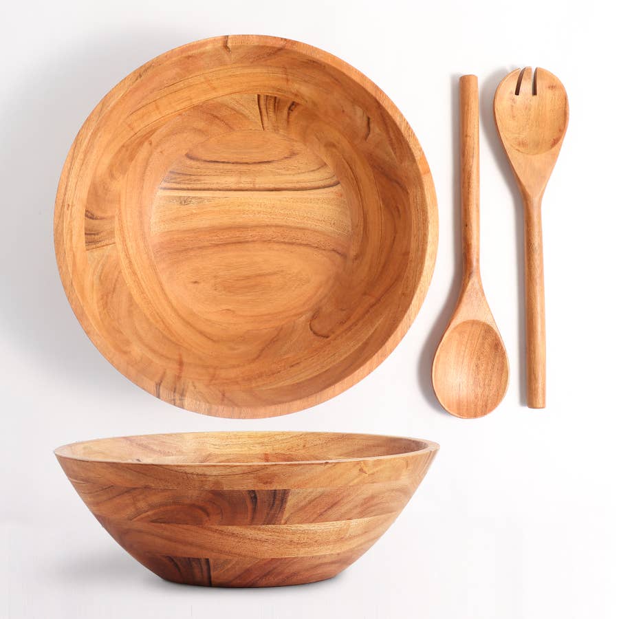Extra Large Salad Bowl with Servers -13 bowl