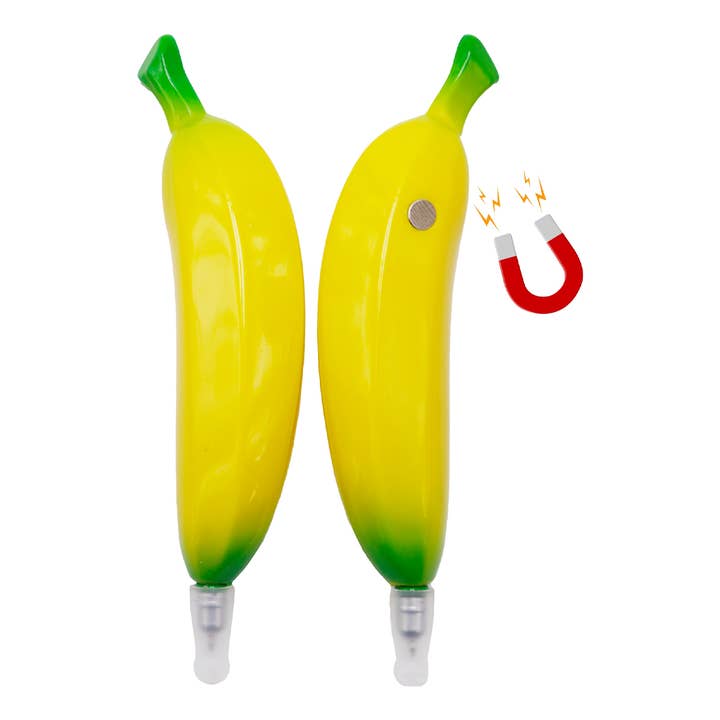 Cap Zone – Großhandel Verkaufsdisplay – Schreiben & Schenken – Banane Kugelschreiber mit Magnet2