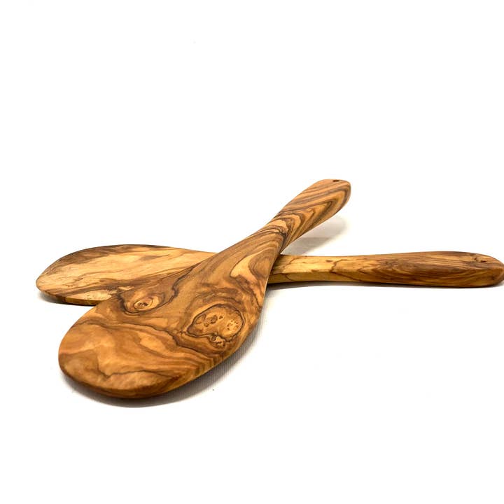 olivenholz-erleben - Wholesale Serving Utensil - olive wood rice spoon
