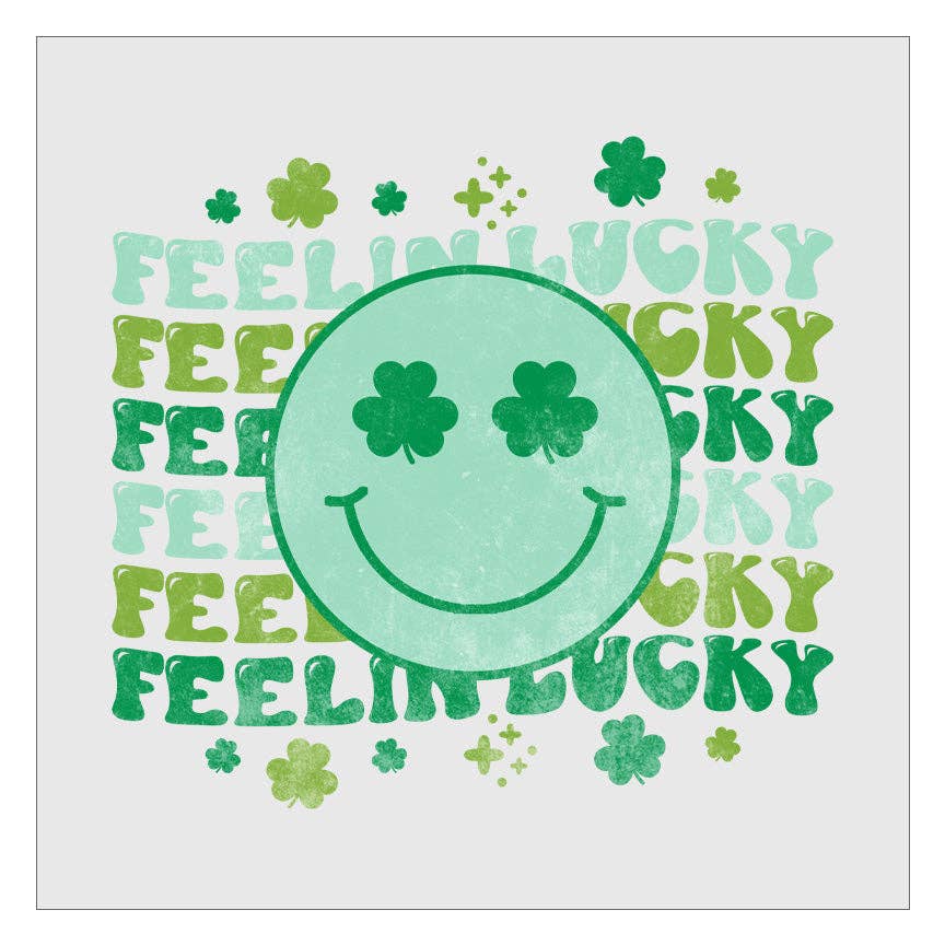 Flawless Transfers - Wholesale Sublimation Transfer - Feelin Lucky - Design 1 DTF Transfer0