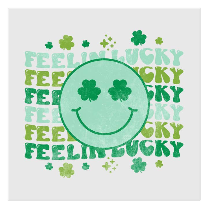 Flawless Transfers - Wholesale Sublimation Transfer - Feelin Lucky - Design 1 DTF Transfer