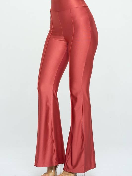 MEX POLY POWER SATIN FLARE PANTS for wholesale by Lemon Tree