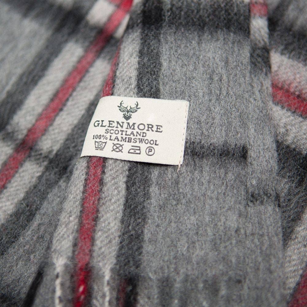 The Scotland Kilt Company - Wholesale Scarf - Women's - Glenmore 100% Lambswool Tartan Scarf - Thomson Grey1