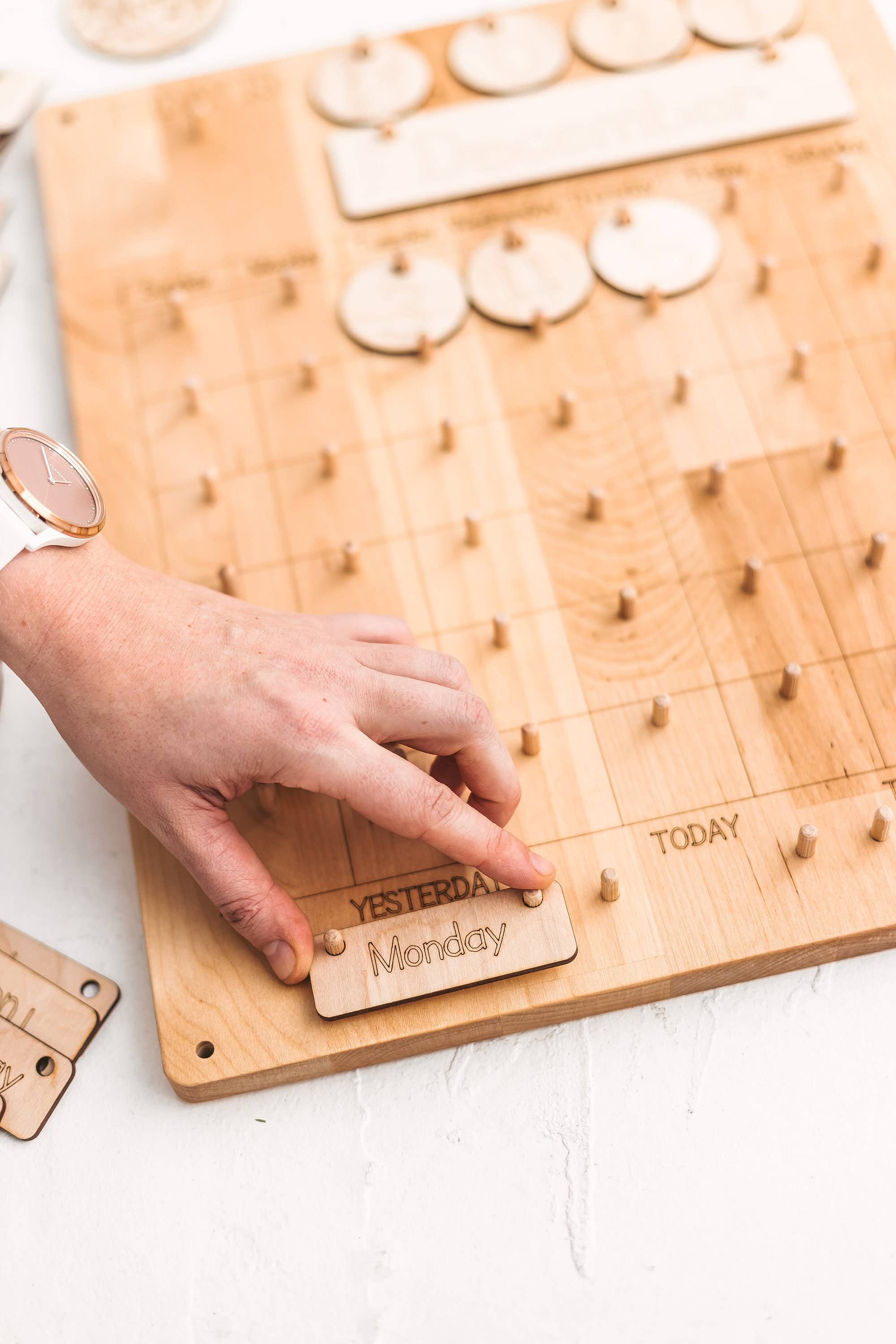 Woodinout - Wholesale Wood Toy - Kids - Calendar, Homeschool Montessori materials1