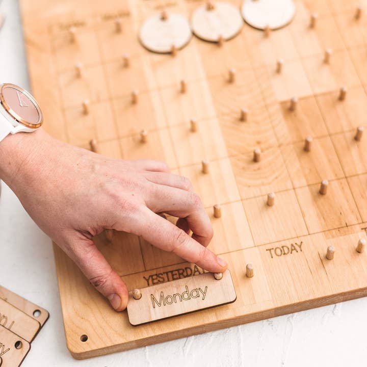 Woodinout - Wholesale Wood Toy - Kids - Calendar, Homeschool Montessori materials1