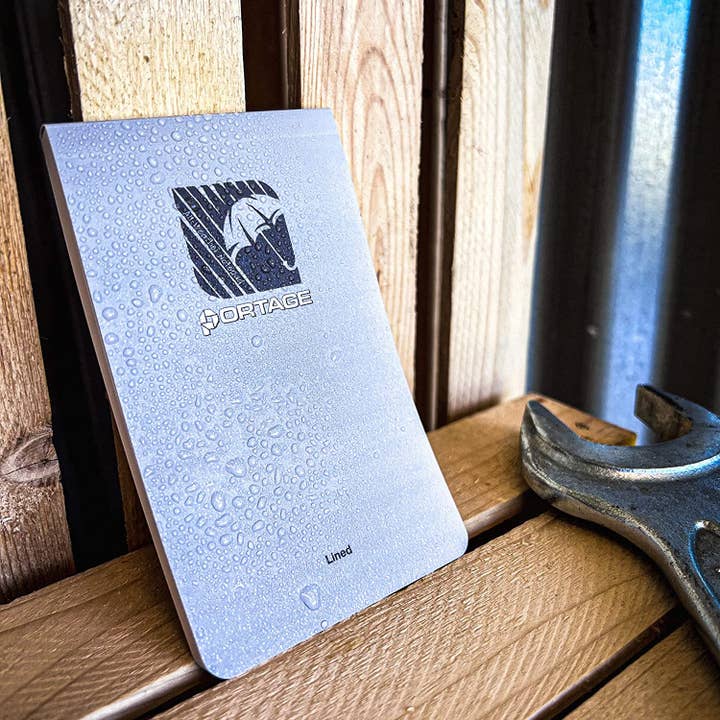 Portage Notebooks - Wholesale Notepad - 4 Pack Waterproof Notepads 3"x5" 40 Doublesided Lined Sheets