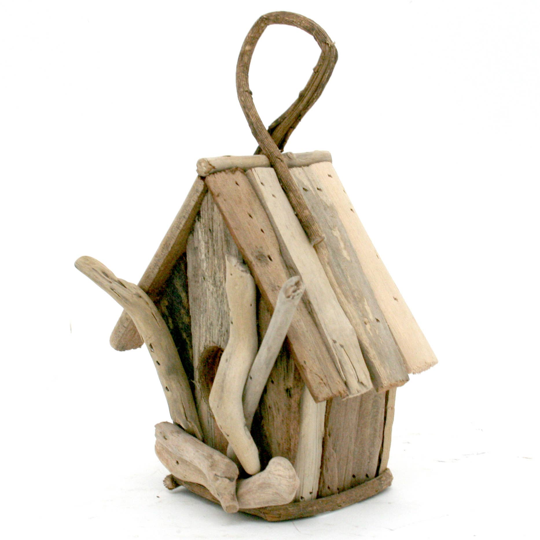 Modern Eastern by Contrast Inc. – wholesale Bird house – Small Driftwood Birdhouse1