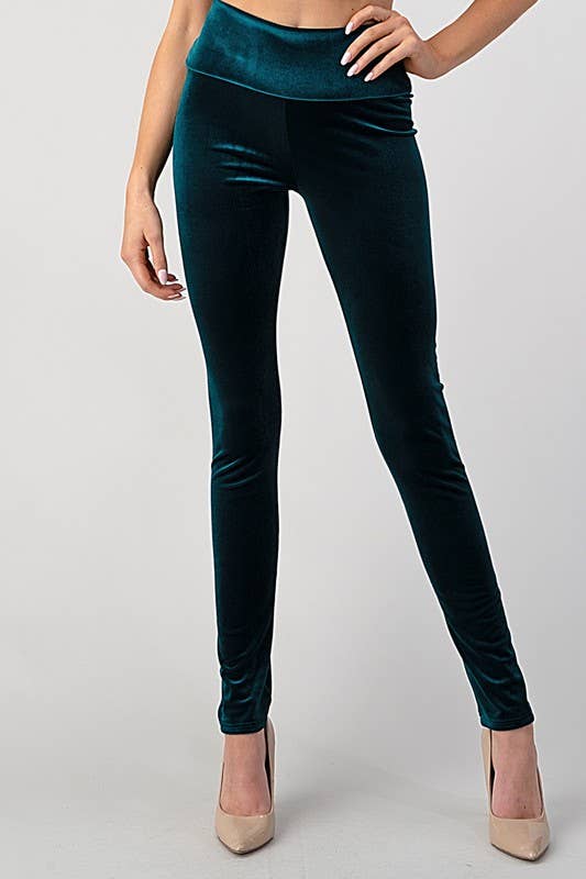 Lemon Tree - Wholesale Fashion Leggings - Women's - HIGH WAIST VELVET KNIT LEGGINGS6