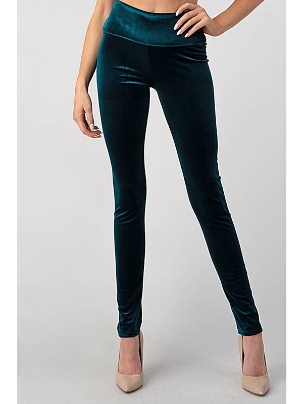 Lemon Tree - Wholesale Fashion Leggings - Women's - HIGH WAIST VELVET KNIT LEGGINGS6