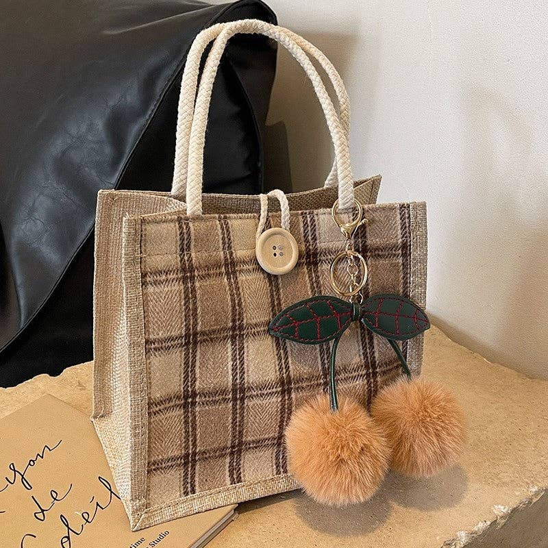 Sheer Trend - Wholesale Tote Bag - Women's - Large Capacity  Handbag With Pendant2