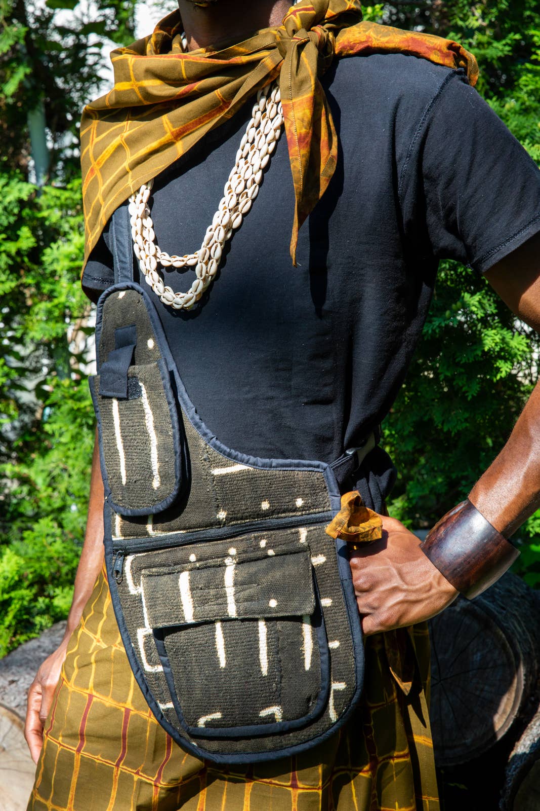 Luangisa African Gallery - Wholesale Messenger bag – Unisex - Mud Cloth Unisex Messenger Bag1