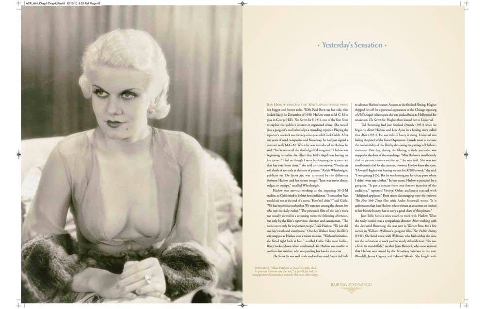 Gibbs Smith - Wholesale Biography & Memoir - Harlow in Hollywood: Blonde Bombshell in the Glamour Capital2