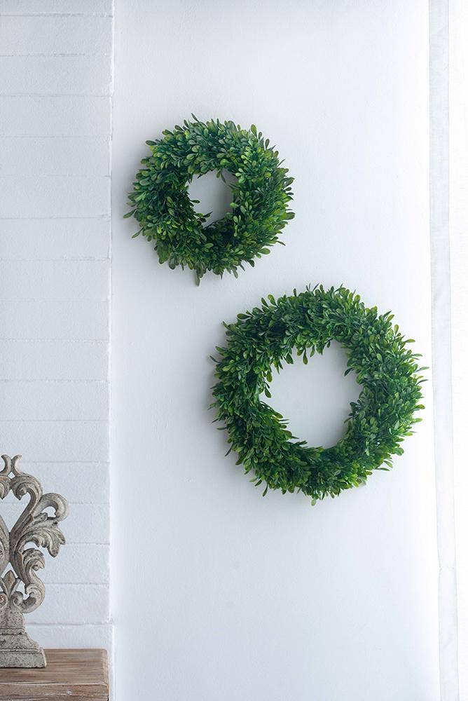 A&B Home Group Inc. – wholesale Wreath – S/2 Greenery Wreath 4S/CTN L:16x2.5x16" S:12x2x12"9