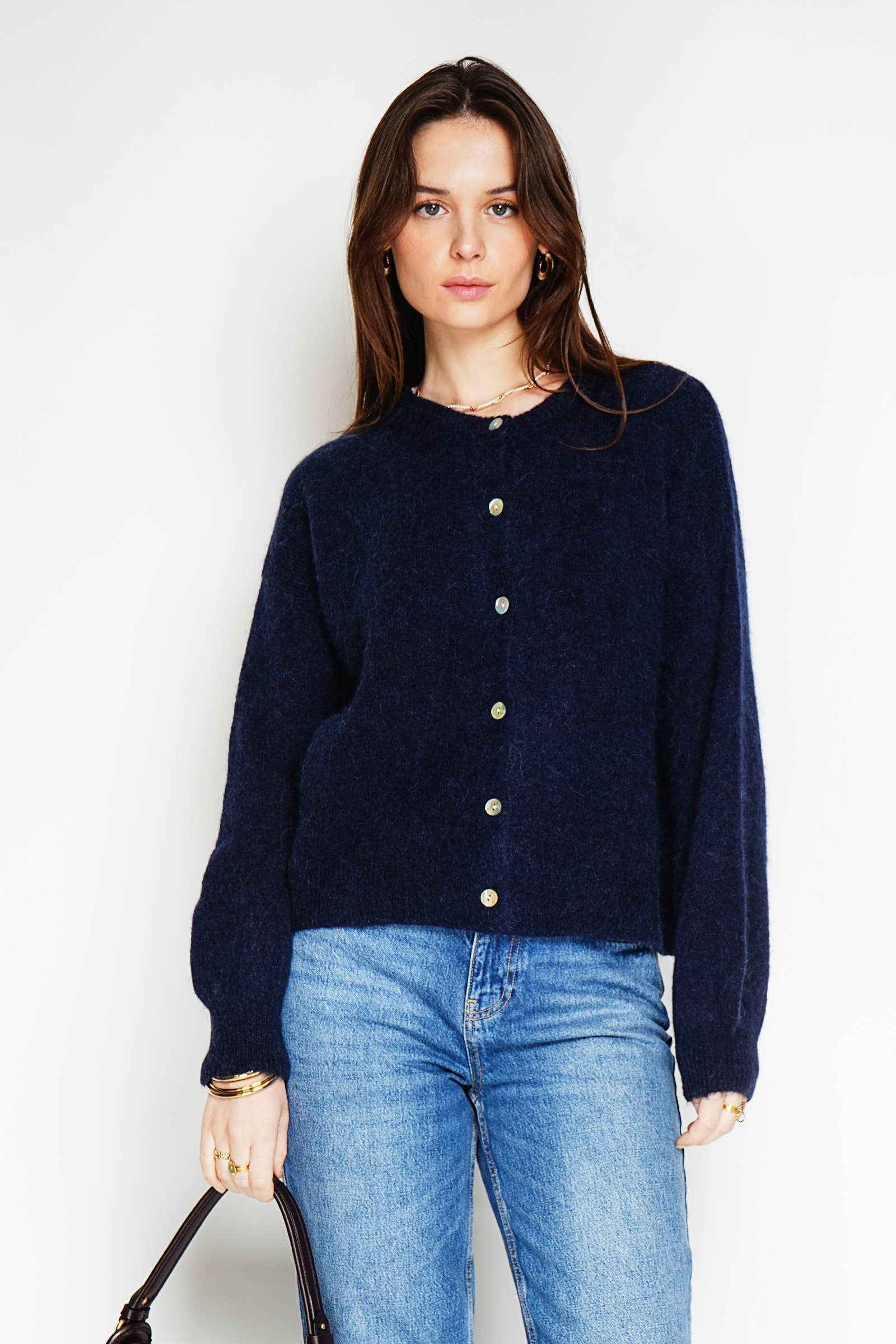 NOELINE - Vente Cardigan – femme - Cardigan en alpaga superfine et laine 755012