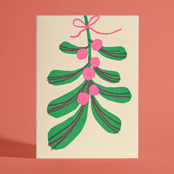Carte de vœux Letterpress Gui pour la vente par Half Pint Studio