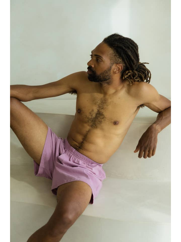 UNA PLUMA - Wholesale Underwear - Unisex - Breathable Boxers - Linen organic cotton blend loose boxers10