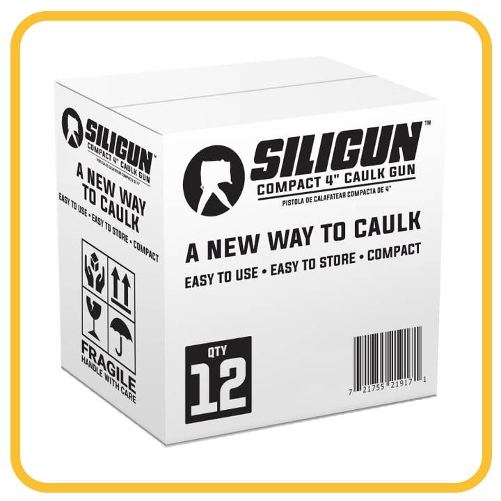 SILIGUN - Wholesale Retailer Display - Home & Living - SILIGUN™ Classic Compact 4" Caulking Gun - 12 Case1