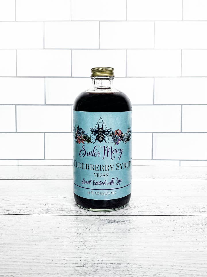 Sirop de sureau végétalien Sailor Mercy 16 oz pour la vente par Sailor Mercy