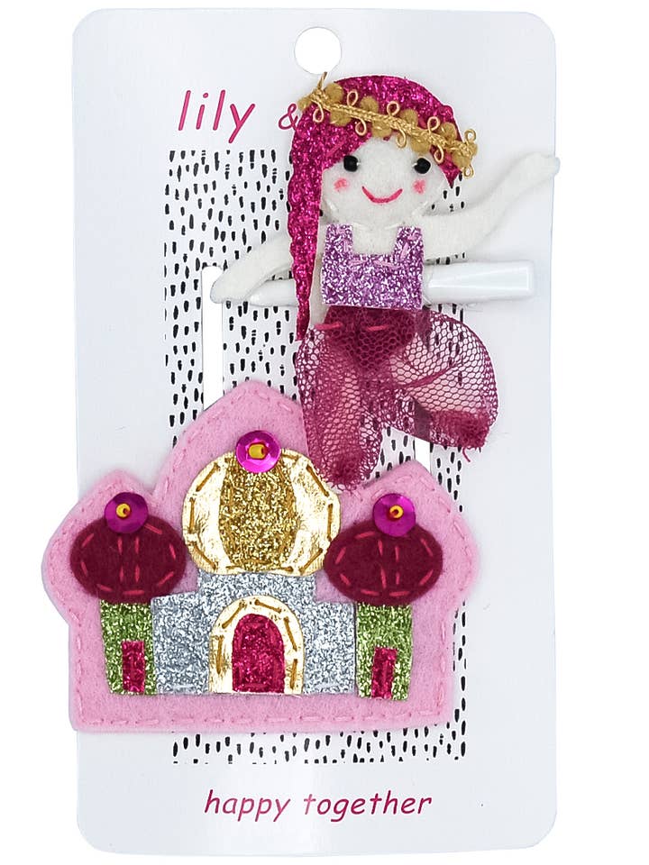 Petal Pink Princess haarspeldjes - roze voor wholesale door Lily and Momo