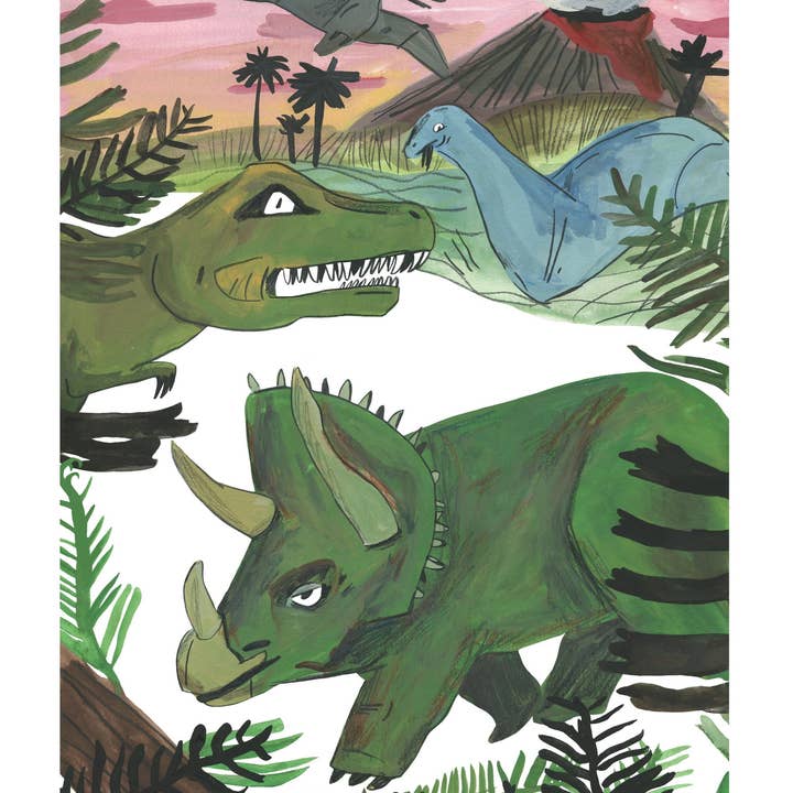 Dinosaur Poster for wholesale by Dick Vincent Illustrations