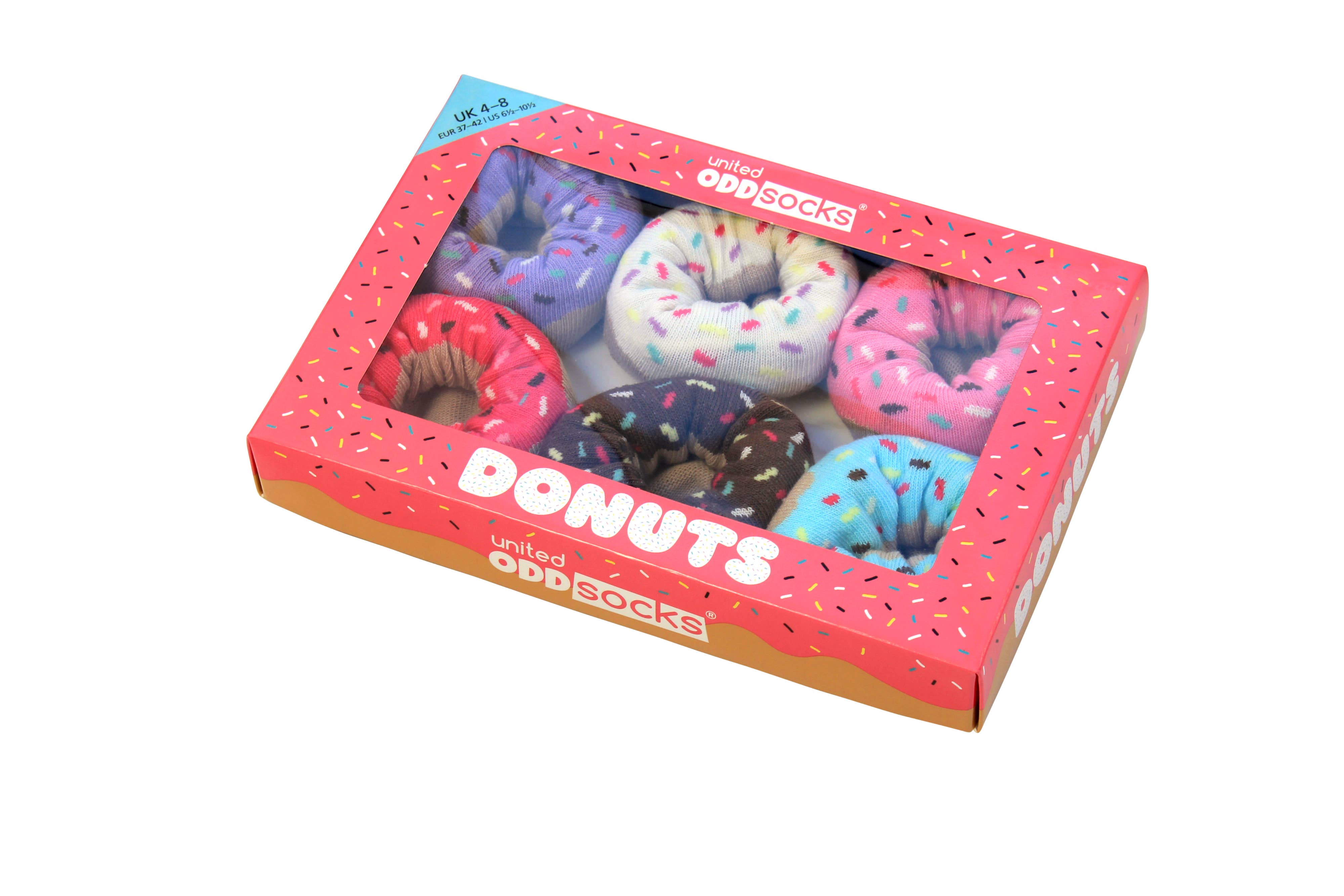 Sock Academy - Wholesale Socks - Women's - DONUTS | 6 Odd Socks Gift Box - United Oddsocks2