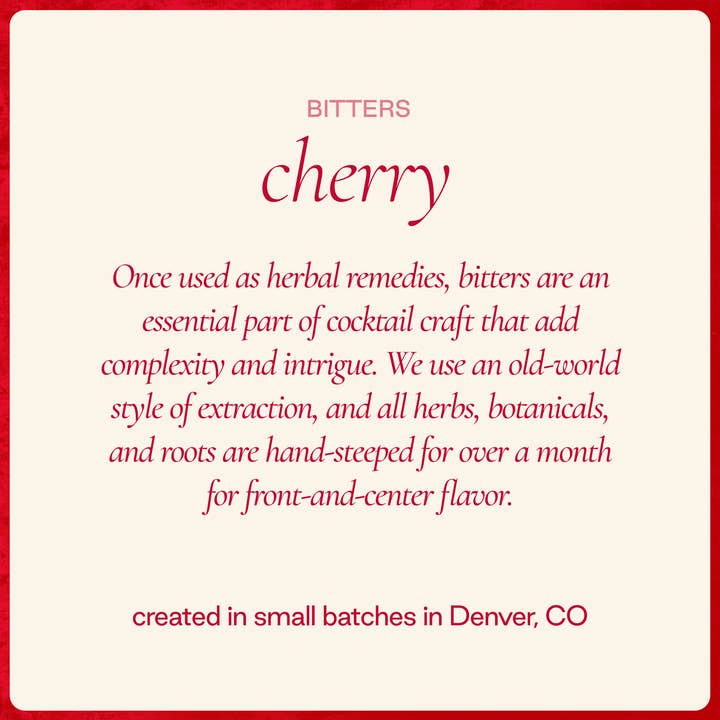Strongwater - Wholesale Bitters - Cherry Bitters 3