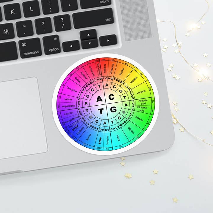 Codon Sticker, DNA Sequencing, Biology, Science for wholesale by Science & Snark