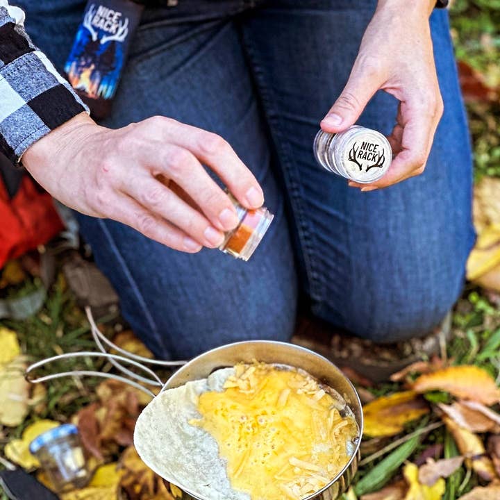 WILD ATOMS - Wholesale Dried Spice Mix - NICE RACK Mini Camp Spice Gift Set Spice Container Reusable8