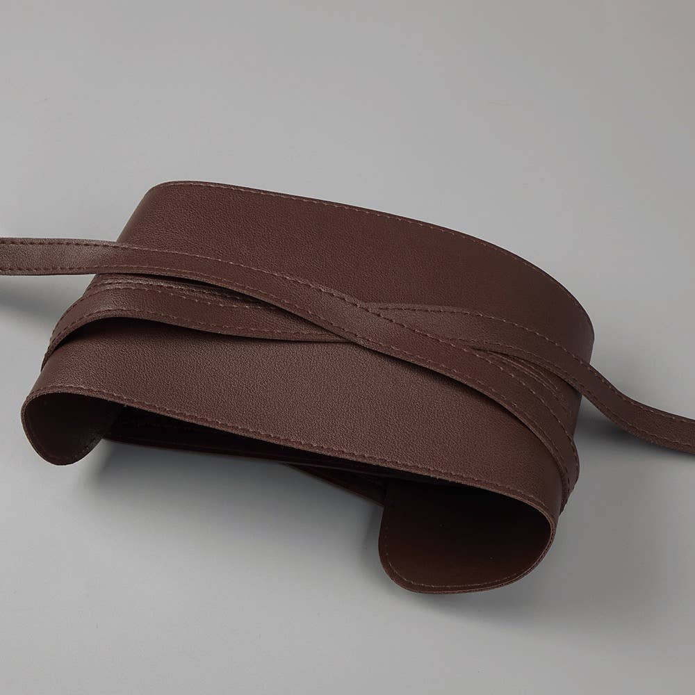 DR316 Elegant Chocolate Gathered Waist Maxi Dress for wholesale on Faire15