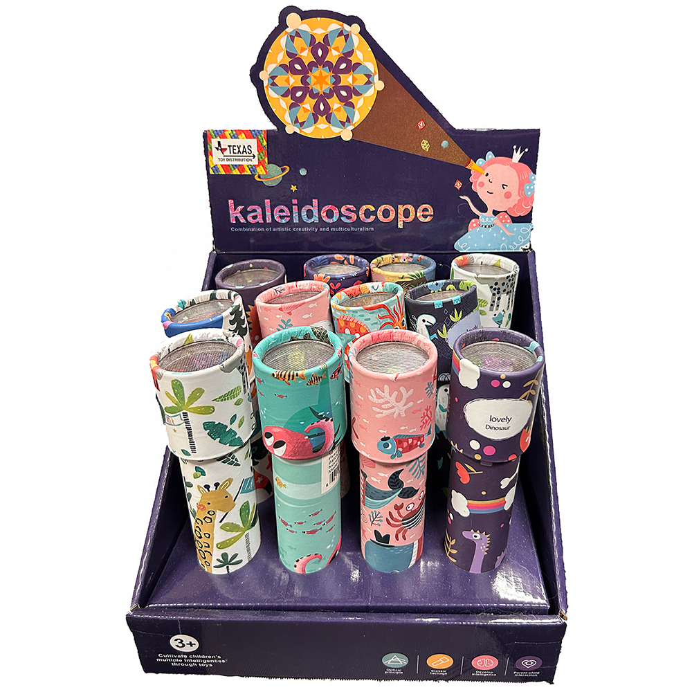 Texas Toy Distribution - Wholesale Retailer Display - Kids & Baby - Whimsical Kaleidoscope Toy Display of 120