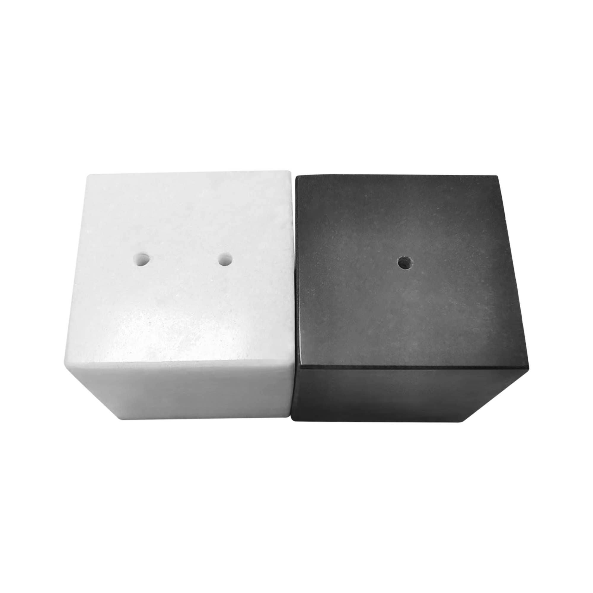 Fox Run Brands – Galheteiro por atacado – Fox Run Mini Saleiro de Mármore e Pimenteiro, 1,8" x 1,8"