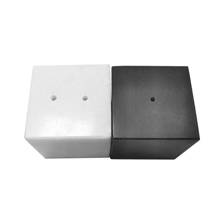 Fox Run Brands - Wholesale Salt & Pepper Shaker Set - Fox Run Mini Marble Salt and Pepper Shaker, 1.8" x 1.8"