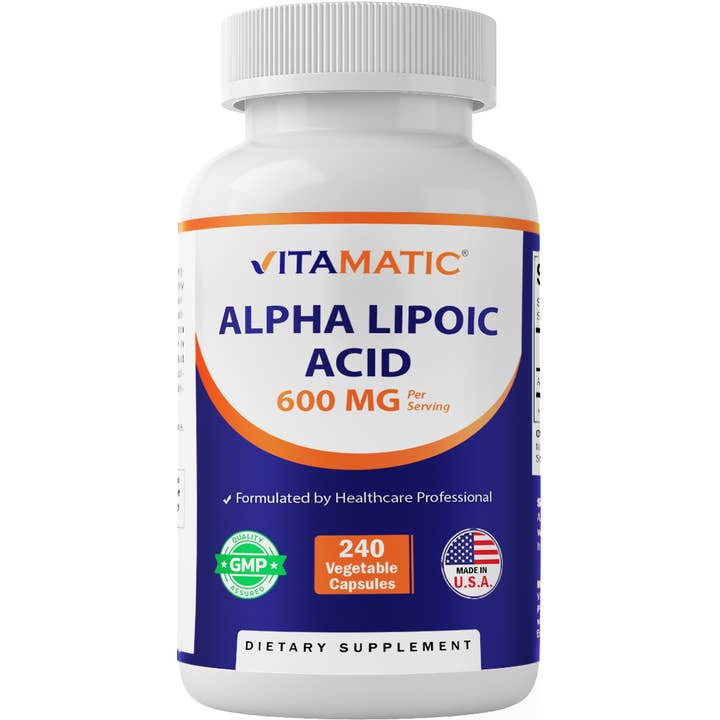 Vitamatic | Alpha Lipoic Acid (ALA) 600mg | 240 Capsules for wholesale by Vitamatic