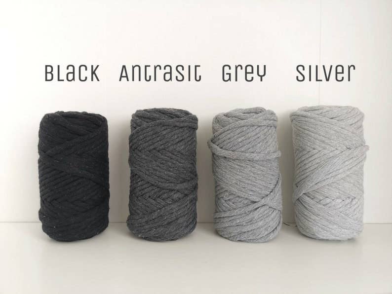 Buluty – Engroshandel Garn – 4,5 mm enkelt snoet super blød macrame garn i bomuld9