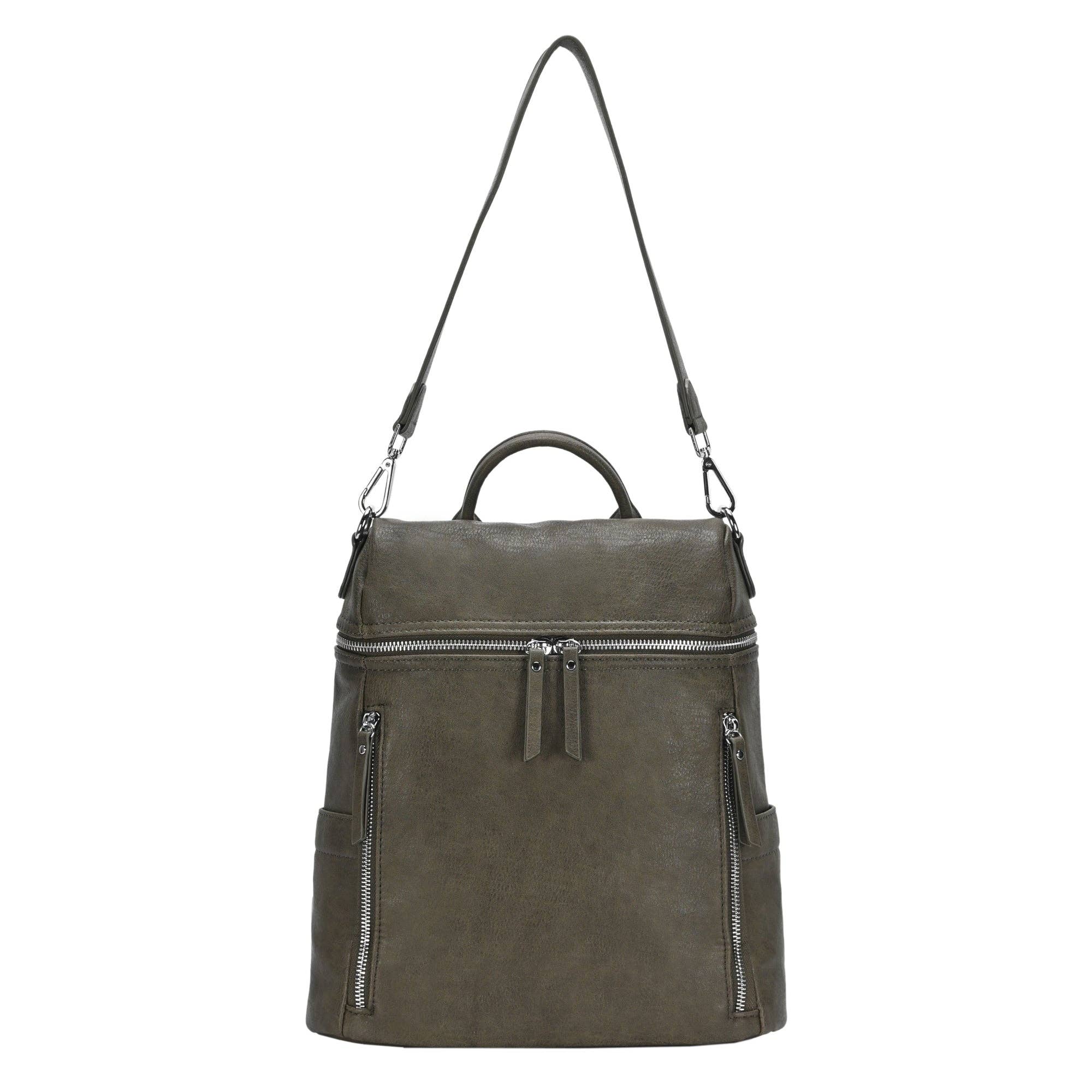 MMS Brands - Wholesale Backpack - Women's - Sienna Utilitarian Shoulder Backpack Purse3
