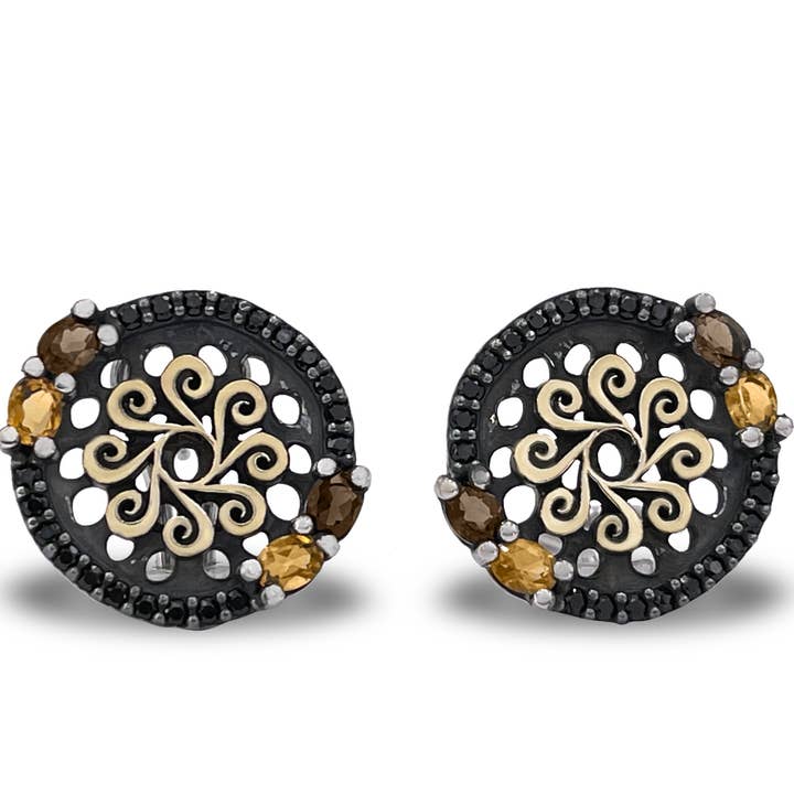 ALLEGRIA 2 TOPAS OG KVARTS ØRERINGE 2 for engroshandel hos BOHEMME